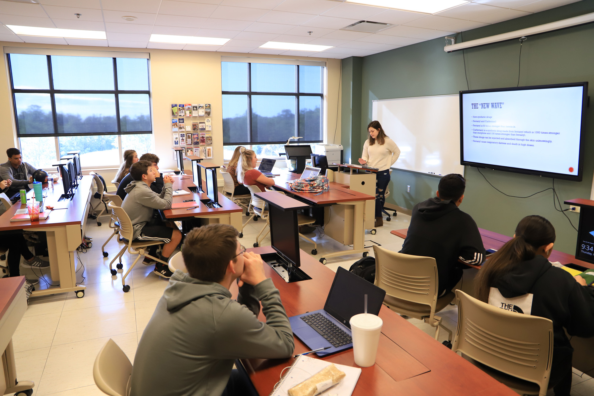 Students in class.
